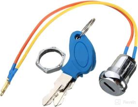 img 4 attached to 🔑 Premium 2-Wire Ignition Switch Kit for Electric Scooter ATV Moped Go Kart - Includes 2 Keys (1 Pack)