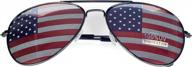 🕶️ goson american flag reflective sunglasses for novelty and decorative purposes логотип