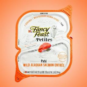 img 2 attached to 🐱 Fancy Feast Petites Pate Bundle – Variety Pack of 3 Flavors: Ocean Whitefish & Tuna, Wild Alaskan Salmon, and Braised Chicken – 2.8 Ounces each. Bonus Inclusion: Mesh Kitty Toy and Car Paw Magnet!