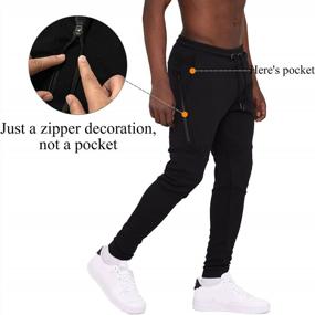 img 3 attached to Step Up Your Fitness Game With WATERWANG Men'S Slim Jogger Pants – Perfect For Running, Gymming And More!