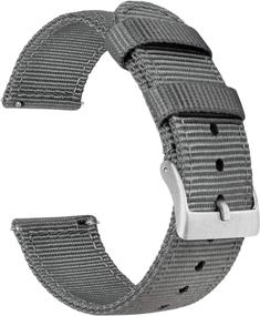 img 4 attached to 🕰️ BARTON Watch Bands - Ballistic Nylon Military Straps with Quick Release & Customizable Widths - Ideal for Wrists 5-8 Inches