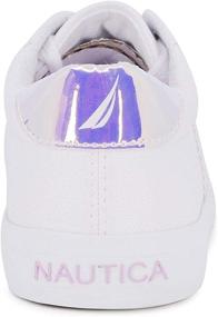 img 2 attached to Nautica Fashion Sneaker Sneaker Dulcie Girls White 2 Girls' Shoes : Athletic