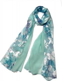 img 3 attached to Silk Feel Shawl Evening Wrap Gift Box - Shanlin Floral