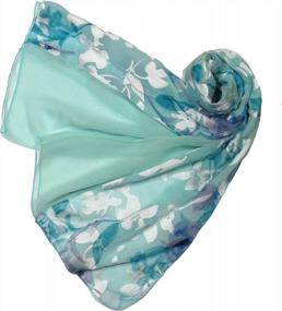 img 1 attached to Silk Feel Shawl Evening Wrap Gift Box - Shanlin Floral