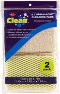 🧽 ritz clean turn-a-bout cleaning pads: efficient and versatile 2pc set" logo