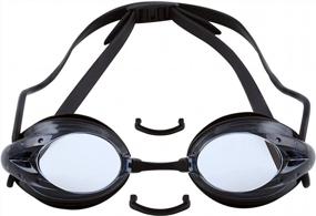 img 1 attached to The Friendly Swede Adult Swim Goggles - 2-Pack, Unisex Pool Goggles, Swimming Eyewear for Men and Women