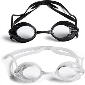 img 4 attached to The Friendly Swede Adult Swim Goggles - 2-Pack, Unisex Pool Goggles, Swimming Eyewear for Men and Women