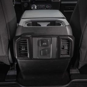 img 2 attached to F150 Задняя панель выхода вентиляционного отверстия кондиционера - ABS Keptrim из углеродного волокна для 2016-2020 Ford F150 (1 шт.)