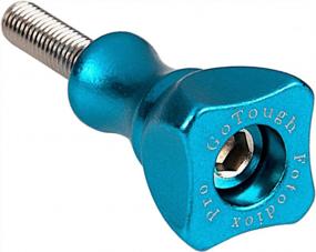 img 2 attached to GoTough 25Mm Blue Metal Thumbscrew Compatible With GoPro HERO3, HERO3+, HERO4, HERO5, HERO6, HERO7 2-Prong Mounting System