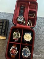 img 1 attached to Protect And Organize Your Watches With The ROTHWELL 5 Travel Case - Fits All Wristwatches And Smartwatches Up To 50Mm In Size! review by Scott Mauri