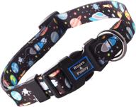 🌟 roses&amp;poetry star pattern dog collar for all dogs sizes - adjustable, durable, and stylish (star-s) logo