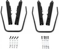 kuafu steel adjustable seat track kit with universal sliders - compatible with most bottom and side mount dual locking seats (2 sets) logo