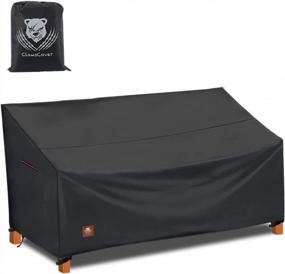 img 4 attached to Protect Your Outdoor Furniture With A Waterproof Sofa Cover- Heavy Duty, Anti-UV With Buckle Straps And Storage Bag Included | 72" Wx32 Dx35 H | Black