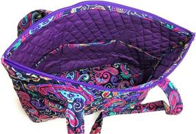 img 1 attached to EGFAS Quilted Cotton Shoulder Handbag Women's Handbags & Wallets at Top-Handle Bags