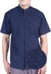 men's short sleeve printed button-down shirt - 45+ novelty prints, size small to 4x large logo