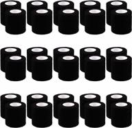 черная самоклеящаяся бинтовая повязка - 30 рулонов 2-дюймовых эластичных бинтов для запястья, лодыжки, отеков и растяжений - самоклеящаяся клейкая лента для эффективного компрессионного лечения - бренд bqtq логотип