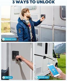 img 3 attached to Kohree RV Keyless Entry Door Lock: Backlit Keypad with App Control, Waterproof & Easy to Use for Travel Trailers and Campers