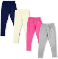 glash kids 4 pack length leggings girls' clothing : leggings logo