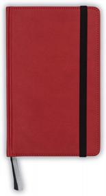 img 4 attached to Красный блокнот из искусственной кожи в твердом переплете от Samsill - профессиональный классический размер, 120 листов в линейку (240 страниц), 5,25 "х 8,25"