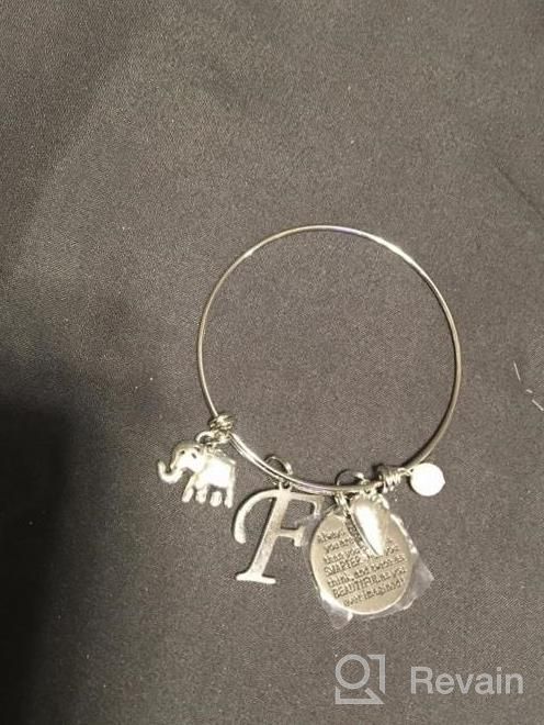 img 1 attached to Dainty Initial Elephant Charm Bracelets: Perfect Gifts For Women & Girls - Ursteel Jewelry review by Amy Riley