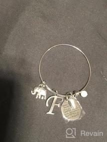 img 5 attached to Dainty Initial Elephant Charm Bracelets: Perfect Gifts For Women & Girls - Ursteel Jewelry