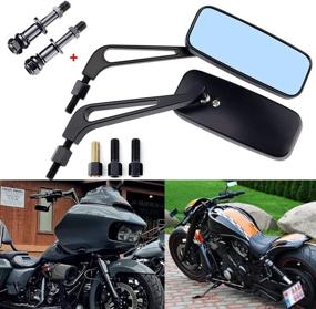 img 4 attached to Motorcycle Rectangle Rearview Mirrors Sportster