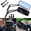 motorcycle rectangle rearview mirrors sportster logo