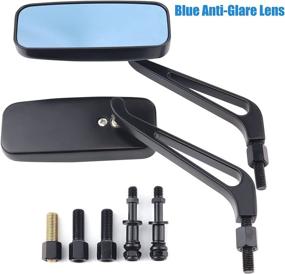 img 1 attached to Motorcycle Rectangle Rearview Mirrors Sportster