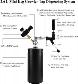 img 2 attached to Keep Your Beer Fresh With MRbrew'S 128 OZ Mini Growler Keg Beer Faucet Dispenser System