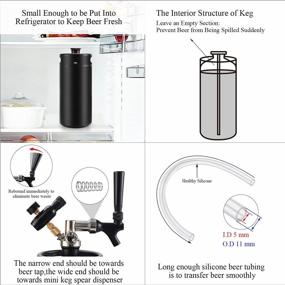 img 1 attached to Keep Your Beer Fresh With MRbrew'S 128 OZ Mini Growler Keg Beer Faucet Dispenser System
