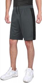 img 4 attached to Get Your Game On: DiShang Men'S Performance Basketball Shorts With Side Pockets And Mesh Design