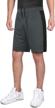 get your game on: dishang men's performance basketball shorts with side pockets and mesh design logo