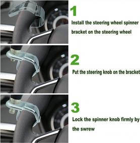 img 2 attached to Upgrade Your Driving Experience With The Lunsom Skull Steering Wheel Spinner In Red - Steer Control Turning Knob And Assist Grip Knob For Enhanced Vehicle Maneuverability