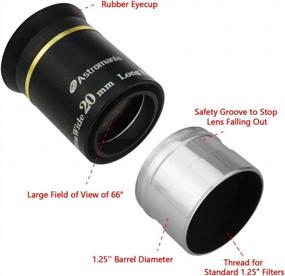 img 3 attached to Ultra Wide Angle Telescope Eyepiece 1.25" 20Mm With 66-Degree Field Of View By Astromania