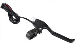 img 2 attached to Yinhing Brake Lever Set ,1 Pair Durable 2 Wires Left & Right E-Bike Electric Brake Lever Replacement Part