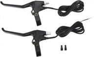 yinhing brake lever set ,1 pair durable 2 wires left & right e-bike electric brake lever replacement part logo