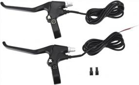 img 4 attached to Yinhing Brake Lever Set ,1 Pair Durable 2 Wires Left & Right E-Bike Electric Brake Lever Replacement Part