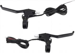 img 3 attached to Yinhing Brake Lever Set ,1 Pair Durable 2 Wires Left & Right E-Bike Electric Brake Lever Replacement Part