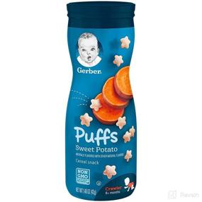 img 3 attached to Gerber Baby Snacks Puffs, 🍠 Sweet Potato, 1.48 oz (Pack of 6)