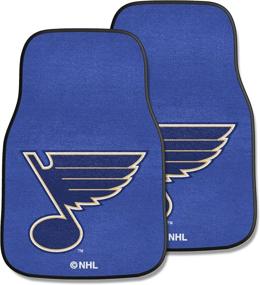 img 2 attached to 🏒 FANMATS NHL Unisex-Adult Front Carpet Car Mat Set - 2 Pieces: Ultimate Floor Protection for Hockey Fans