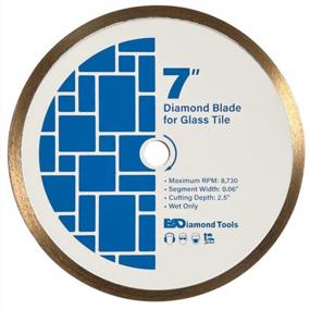 img 4 attached to 7" Diamond Saw Blades For Glass Mosaic Cutting - 5/8" Arbor