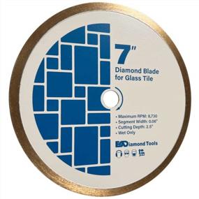 img 3 attached to 7" Diamond Saw Blades For Glass Mosaic Cutting - 5/8" Arbor