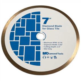 img 2 attached to 7" Diamond Saw Blades For Glass Mosaic Cutting - 5/8" Arbor