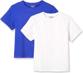 img 1 attached to Comfortable And Stylish UNACOO 100% Cotton Kids T-Shirts For Boys And Girls (Ages 3-12)