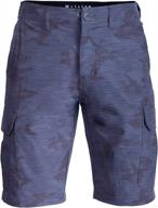 visive mens hybrid camo cargo shorts for men quick dry stretch camoflauge short logo