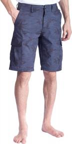 img 3 attached to Visive Mens Hybrid Camo Cargo Shorts For Men Quick Dry Stretch Camoflauge Short