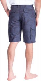 img 2 attached to Visive Mens Hybrid Camo Cargo Shorts For Men Quick Dry Stretch Camoflauge Short