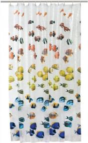 img 1 attached to Experience Stunning Realism With MAYTEX'S Photoreal New School Waterproof PEVA Shower Curtain