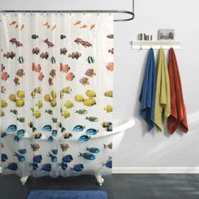 img 2 attached to Experience Stunning Realism With MAYTEX'S Photoreal New School Waterproof PEVA Shower Curtain