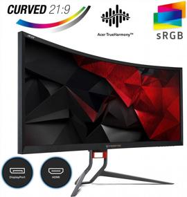 img 2 attached to Acer Predator Z35P Bmiphz - 🖥️ 3440x1440, 100Hz, Curved Monitor with HD Display